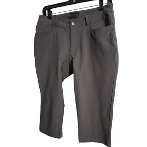 Novara Capri Pants Womens Size 6 Gray Nylon Cropped Bike Cycling
